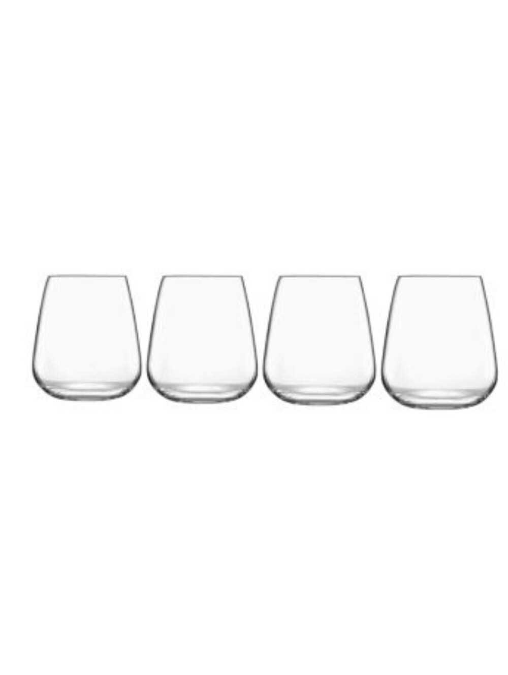 42$ Luigi Bormioli Talismano Double Old-Fashioned Glass Set of 4